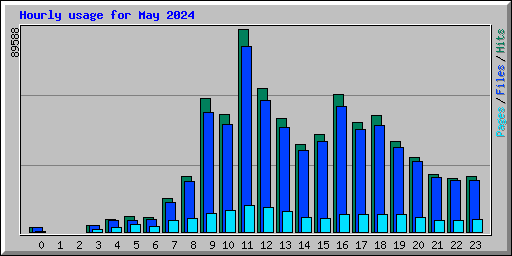 Hourly usage for May 2024