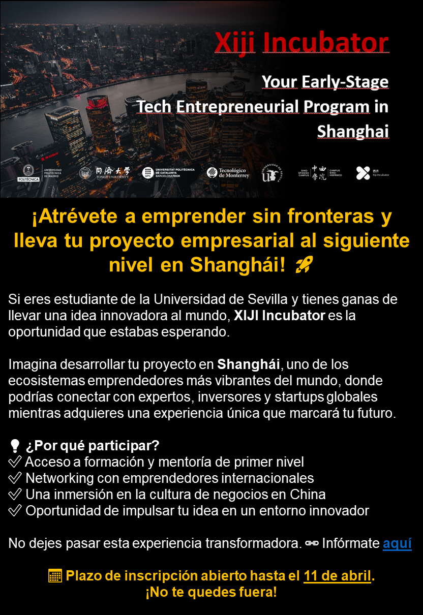 Convocatoria XIJI Incubator en Shanghái 